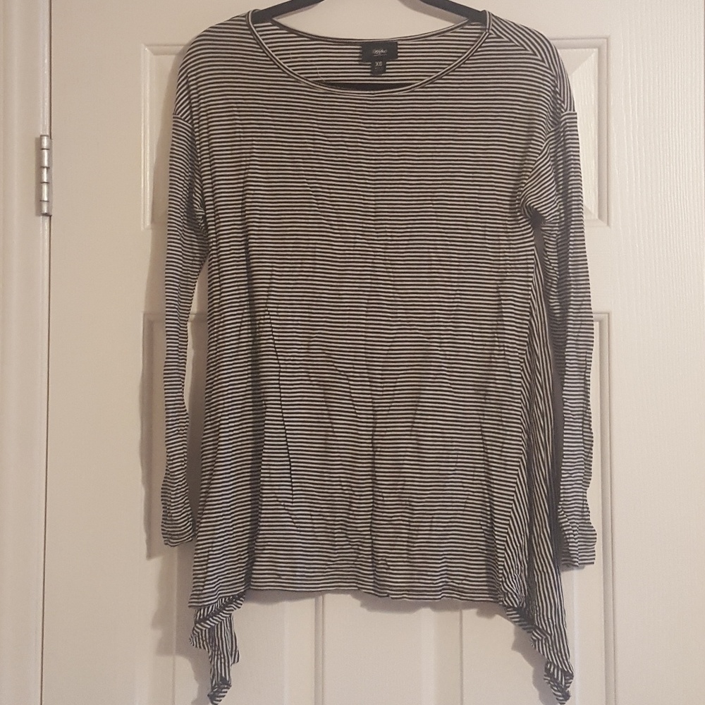 Striped Long Sleeve, Wavy Top